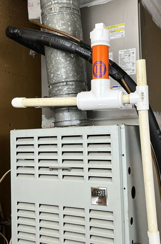 HVAC Chlorinator Installed View